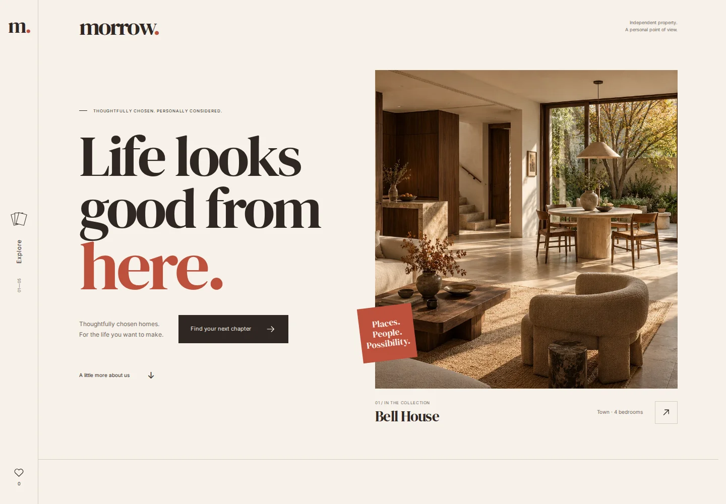 MORROW homepage preview