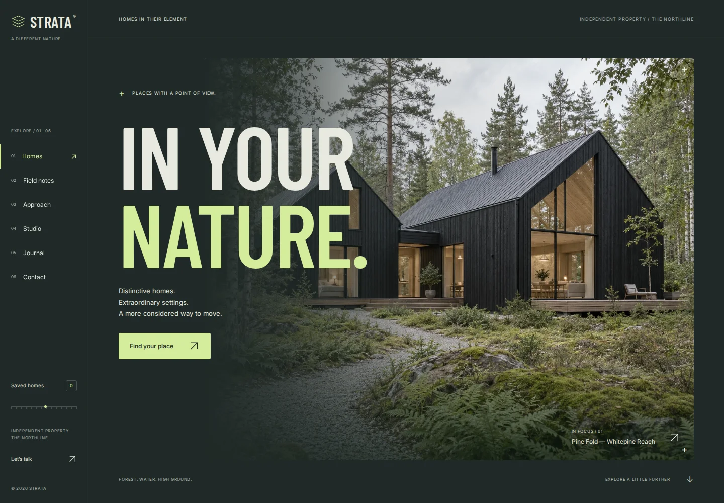 STRATA homepage preview